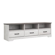 Pending - Modubox TV Stand Rustic Ridge 66" TV Stand in White Washed