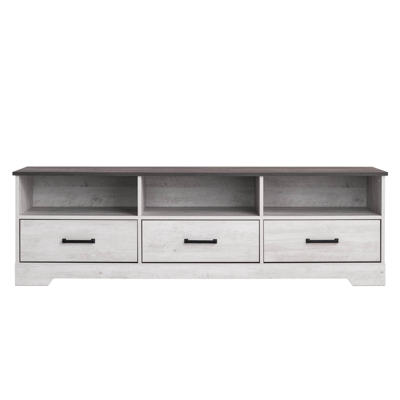 Pending - Modubox TV Stand Rustic Ridge 66" TV Stand in White Washed