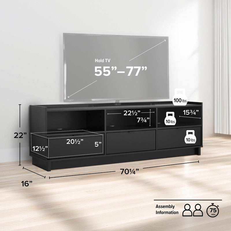 Pending - Modubox TV Stand Simply Modern 70.25" TV Stand - Available in 3 Colours
