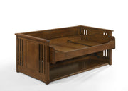 Pending - Night and Day Artisan Twin Horizontal Murphy Folding Desk Bed in Black Walnut