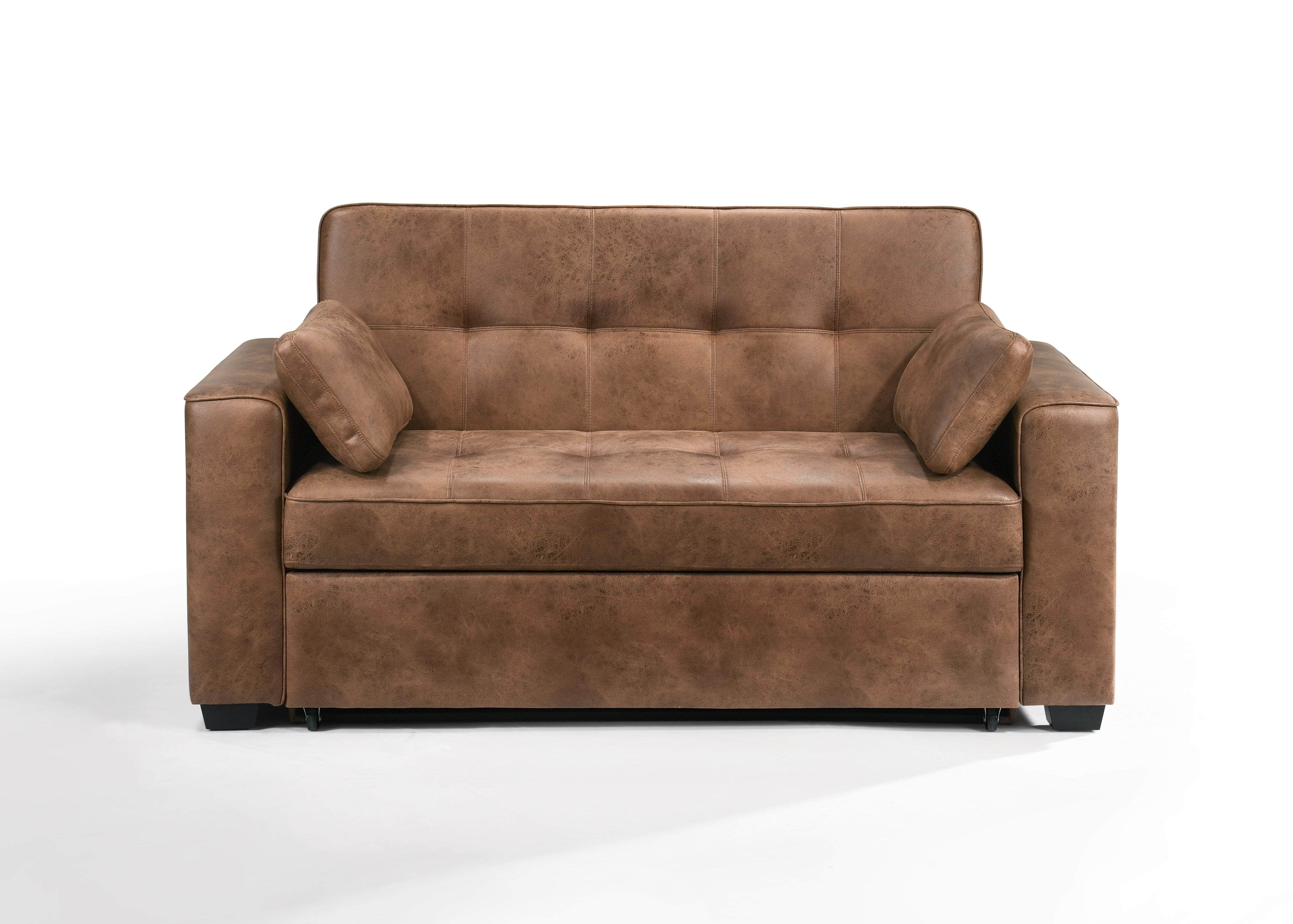 Pending - Night and Day Cognac Brooklyn Queen Size Sleeper Sofa Bed – Available in 3 Colours