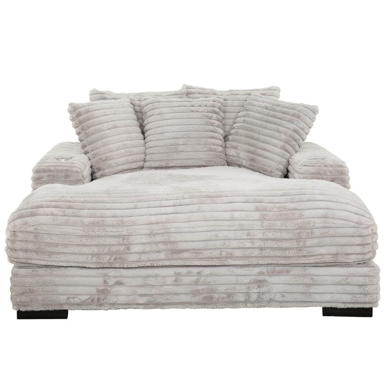 Pending - Primo International Chaise Grey Sealy Cuddler Chaise - Available in 2 Colours