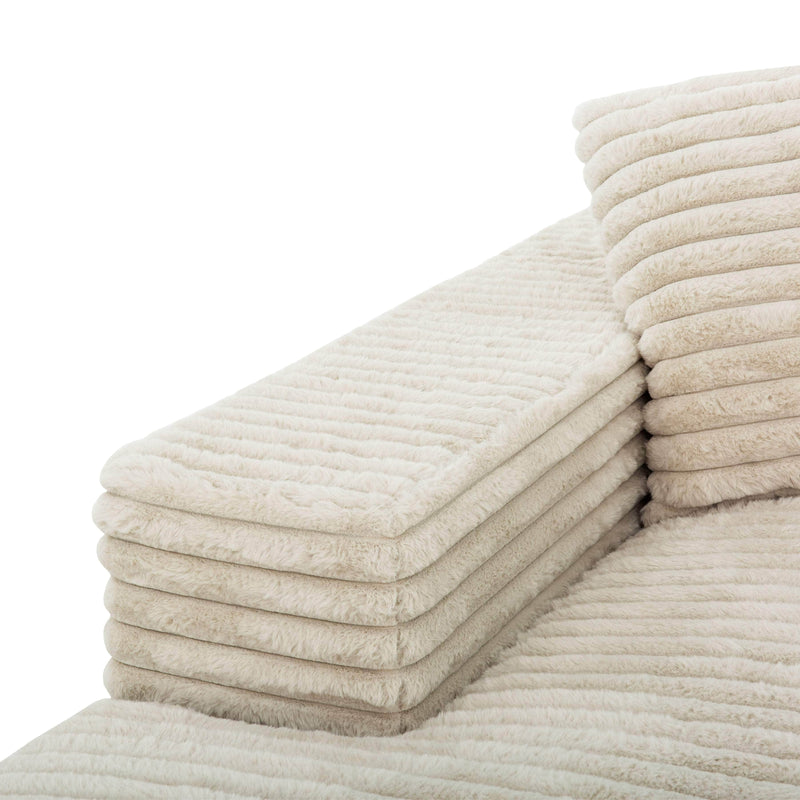 Pending - Primo International Chaise Sealy Cuddler Chaise Foam Lounger in Taupe