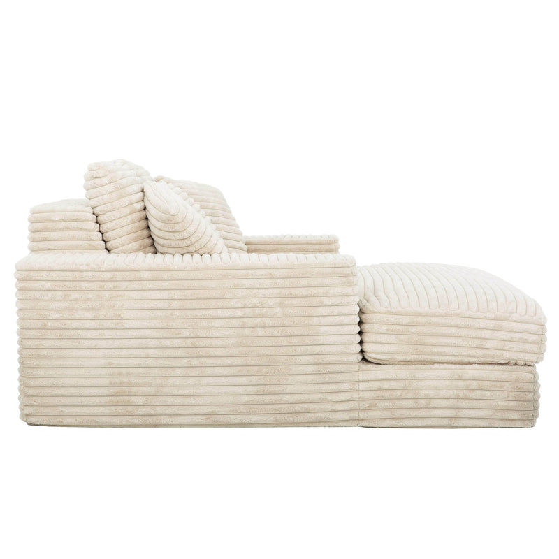 Pending - Primo International Chaise Sealy Cuddler Chaise Foam Lounger in Taupe
