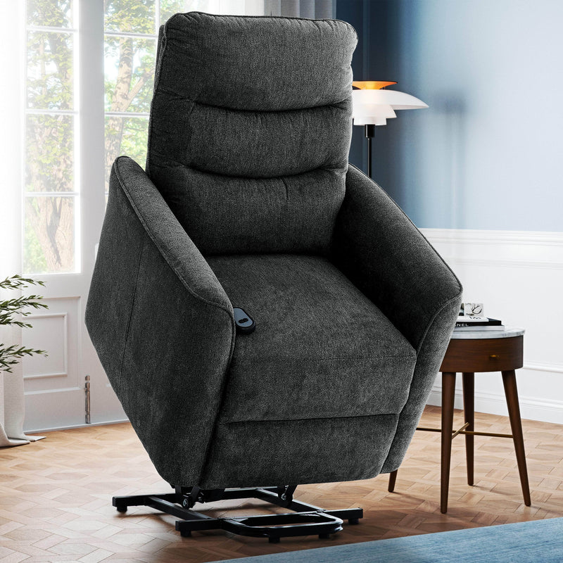 Pending - Primo International Recliner Denver Power Lift Chair in Linen Dark Grey