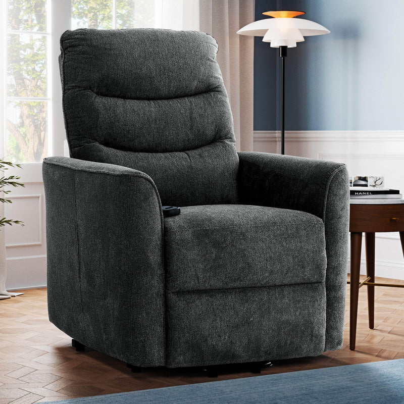 Pending - Primo International Recliner Denver Power Lift Chair in Linen Dark Grey