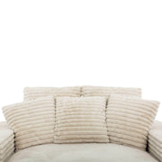 Primo International Chair Sealy Snug Cuddler Chaise Foam Lounger in Beige Minky Corduroy