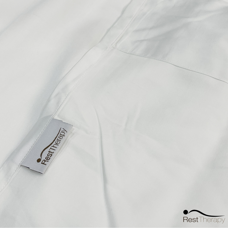 Rest Therapy Bedding Package Breeze Bamboo Bed Sheet and Pillowcase Bedding Package in White - Available in 4 Sizes