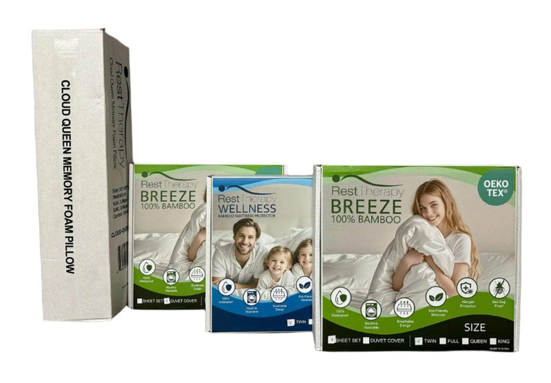 Rest Therapy Bedding Package Twin Premium Twin, Full, Queen, or King Size Bedding Package