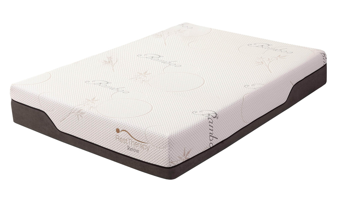 Rest Therapy Mattress Full 12 Inch Revive Bamboo Cool Gel Memory Foam Mattress - Available in 3 Sizes