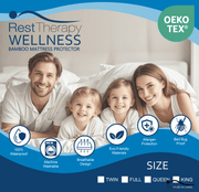 Rest Therapy Mattress Protector Wellness Bamboo Mattress Protector - Available in 4 Sizes
