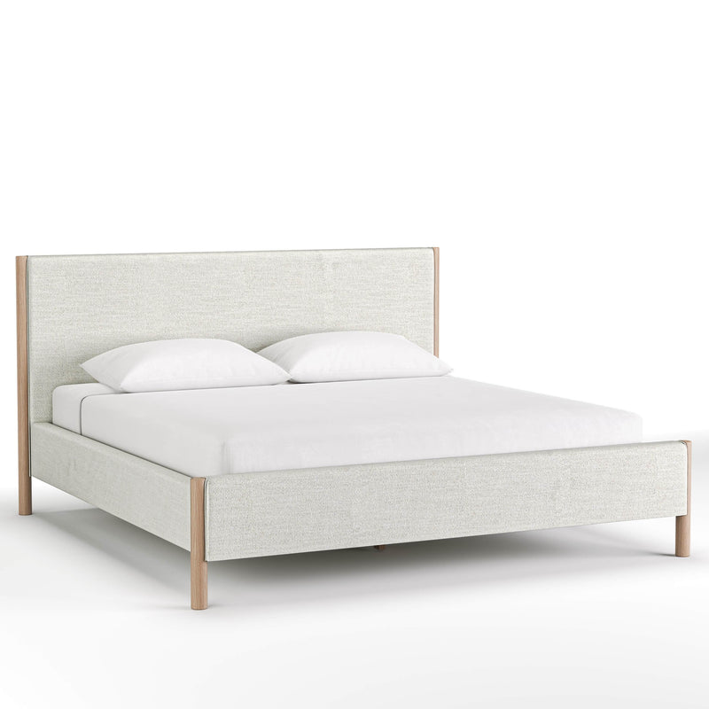 Rustic Classics Bed King Tofino Upholstered Oak Platform Bed in Beachwood - Available in 2 Sizes