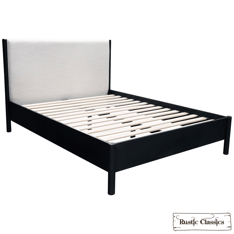 Rustic Classics Bed Muskoka Oak Platform Bed in Black - Available in 2 Sizes