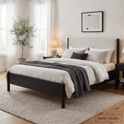 Rustic Classics Bed Muskoka Oak Platform Bed in Black - Available in 2 Sizes