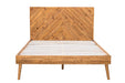 Rustic Classics Bed Queen Cypress Reclaimed Wood Platform Bed in Spice - Available in 2 Sizes