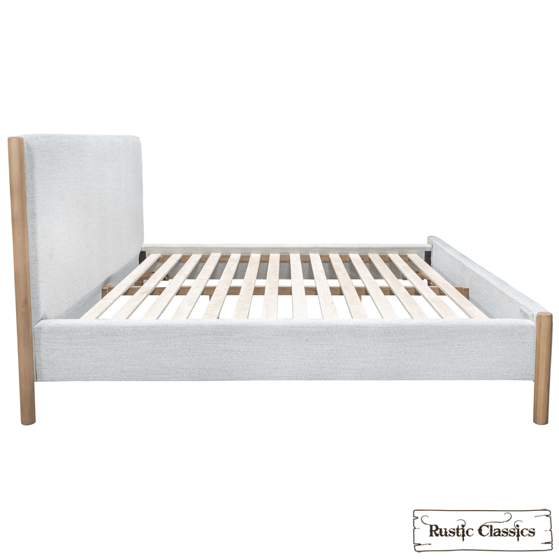 Rustic Classics Bed Tofino Upholstered Oak Platform Bed in Beachwood - Available in 2 Sizes