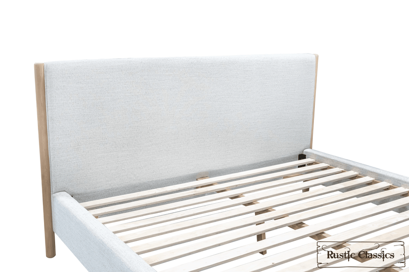 Rustic Classics Bed Tofino Upholstered Oak Platform Bed in Beachwood - Available in 2 Sizes