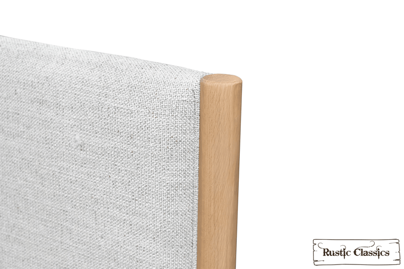 Rustic Classics Bed Tofino Upholstered Oak Platform Bed in Beachwood - Available in 2 Sizes