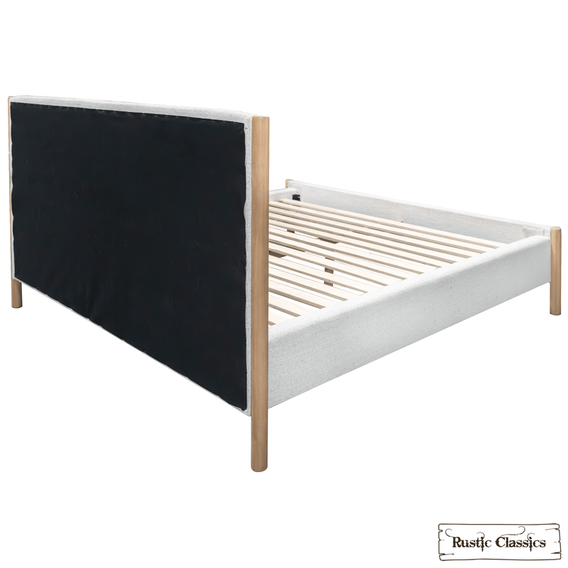 Rustic Classics Bed Tofino Upholstered Oak Platform Bed in Beachwood - Available in 2 Sizes