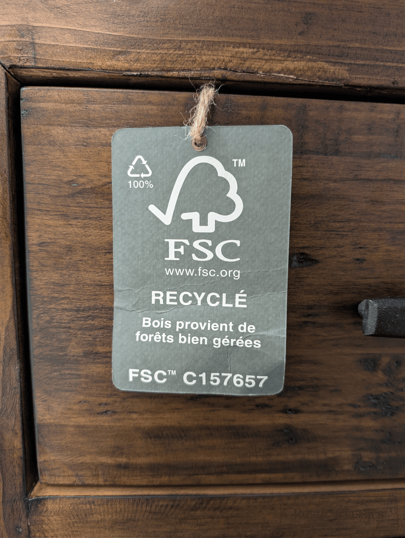 Rustic Classics Bed Whistler Reclaimed Wood Platform Bed with 4 Storage Drawers in Brown - Available in 2 Sizes