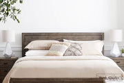 Rustic Classics Bed Whistler Reclaimed Wood Platform Bed with 4 Storage Drawers in Grey - Available in 2 Sizes