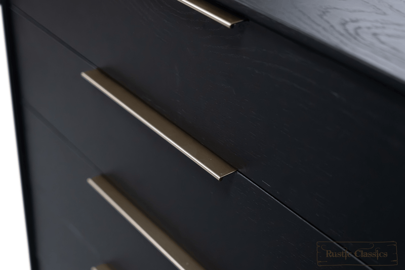 Rustic Classics Drawer Chest Muskoka Oak 5 Drawer Chest in Black