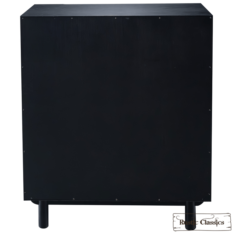 Rustic Classics Drawer Chest Muskoka Oak 5 Drawer Chest in Black