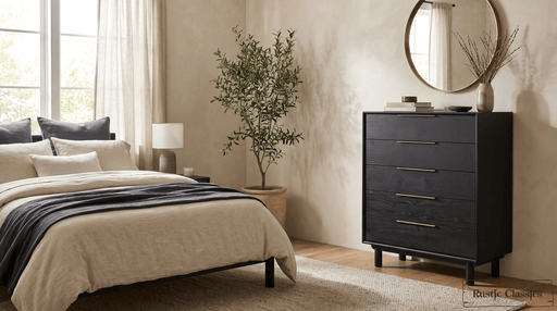 Rustic Classics Drawer Chest Muskoka Oak 5 Drawer Chest in Black