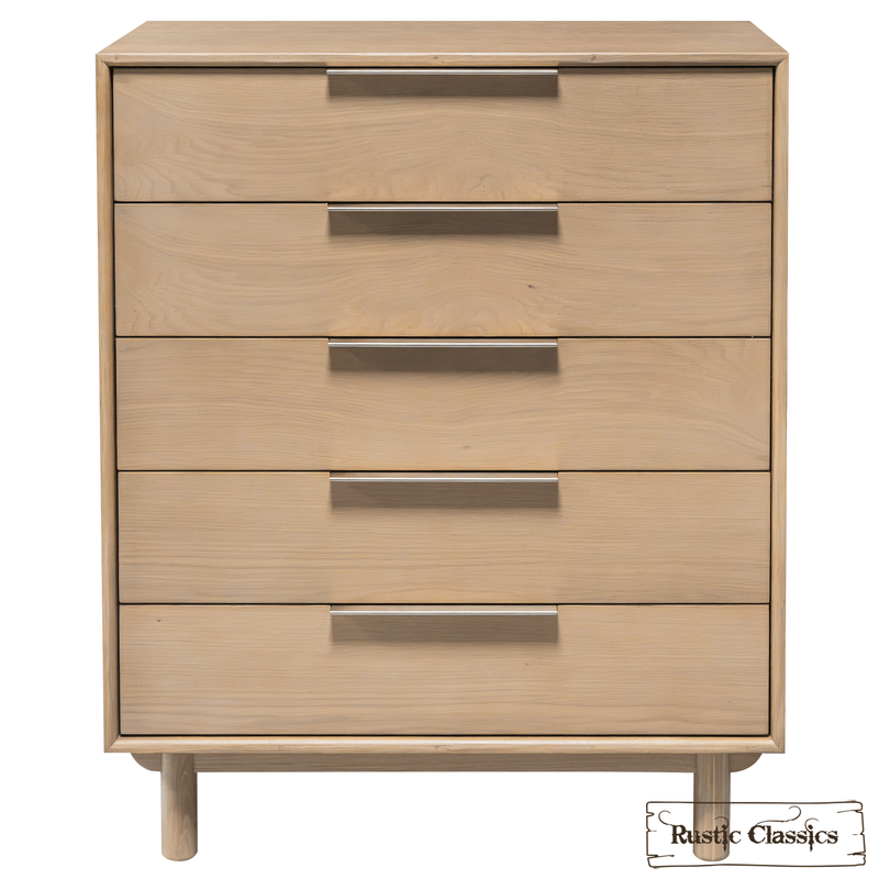 Rustic Classics Drawer Chest Tofino Oak 5 Drawer Chest in Beachwood