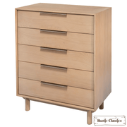 Rustic Classics Drawer Chest Tofino Oak 5 Drawer Chest in Beachwood
