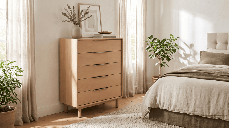 Rustic Classics Drawer Chest Tofino Oak 5 Drawer Chest in Beachwood