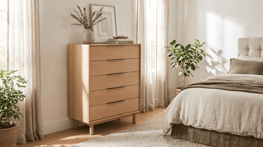 Rustic Classics Drawer Chest Tofino Oak 5 Drawer Chest in Beachwood