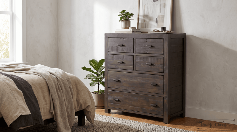 Rustic Classics Drawer Chest Whistler Reclaimed Wood 6 Drawer Chest in Brown