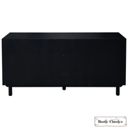 Rustic Classics Dresser Muskoka Oak 6 Drawer Dresser in Black