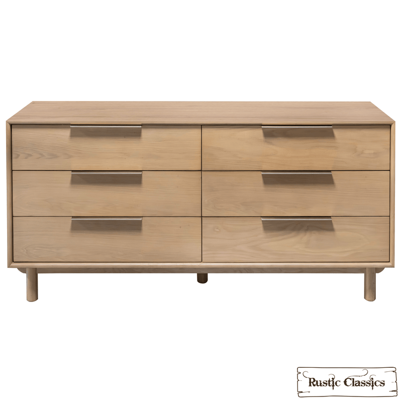 Rustic Classics Dresser Tofino Oak 6 Drawer Dresser in Beachwood