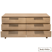 Rustic Classics Dresser Tofino Oak 6 Drawer Dresser in Beachwood