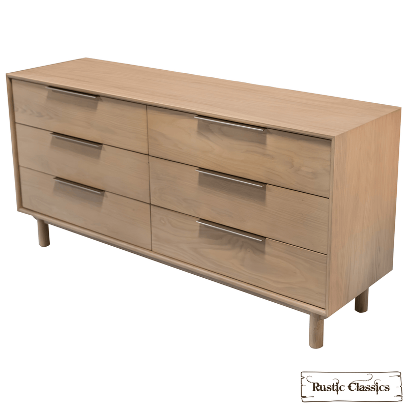 Rustic Classics Dresser Tofino Oak 6 Drawer Dresser in Beachwood