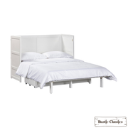 Rustic Classics Murphy Bed Stow Full Size Murphy Bed Cabinet with Gel Memory Foam Mattress - Available in 4 Colours