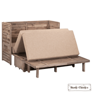 Rustic Classics Murphy Bed Stow Full Size Murphy Bed Cabinet with Gel Memory Foam Mattress - Available in 4 Colours