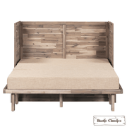Rustic Classics Murphy Bed Stow Full Size Murphy Bed Cabinet with Gel Memory Foam Mattress - Available in 4 Colours