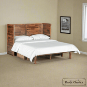 Rustic Classics Murphy Bed Stow Full Size Murphy Bed Cabinet with Gel Memory Foam Mattress - Available in 4 Colours