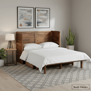 Rustic Classics Murphy Bed Stow Full Size Murphy Bed Cabinet with Gel Memory Foam Mattress - Available in 4 Colours