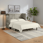 Rustic Classics Murphy Bed Stow Full Size Murphy Bed Cabinet with Gel Memory Foam Mattress - Available in 4 Colours