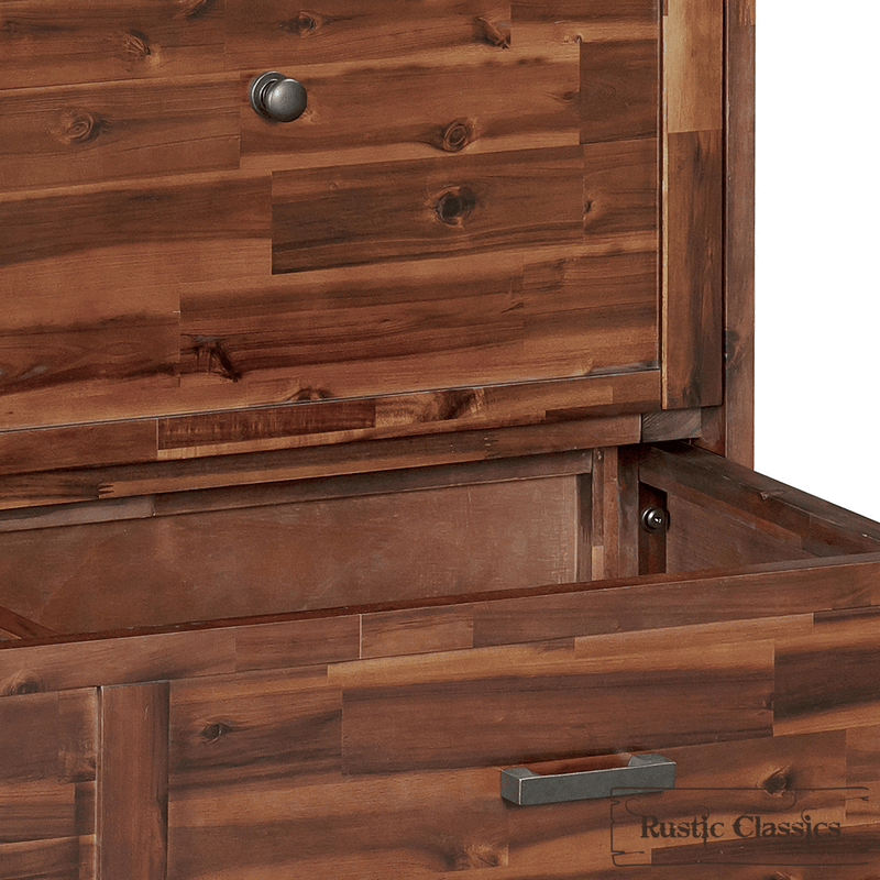 Rustic Classics Murphy Bed Stow Full Size Murphy Bed Cabinet with Gel Memory Foam Mattress - Available in 4 Colours