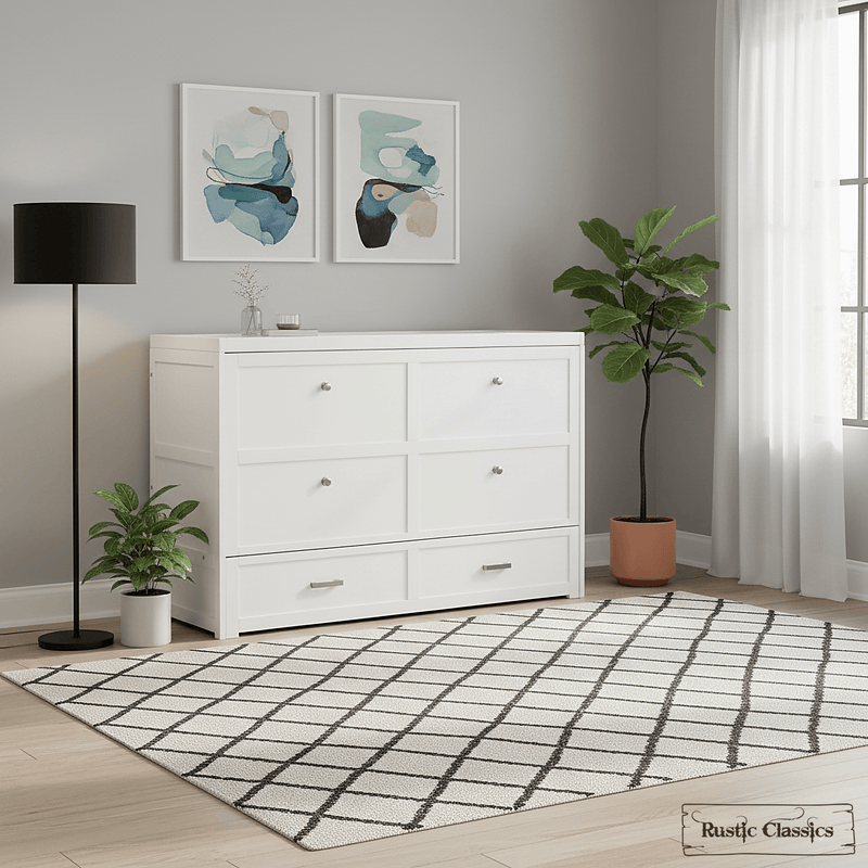 Rustic Classics Murphy Bed Stow King Size Murphy Bed Cabinet Only - No Mattress - Available in 2 Colours