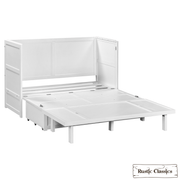 Rustic Classics Murphy Bed Stow King Size Murphy Bed Cabinet with Gel Memory Foam Mattress - Available in 2 Colours