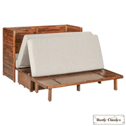Rustic Classics Murphy Bed Stow Queen Size Murphy Bed Cabinet with Gel Memory Foam Mattress - Available in 4 Colours