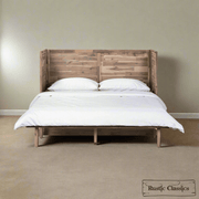 Rustic Classics Murphy Bed Stow Queen Size Murphy Bed Cabinet with Gel Memory Foam Mattress - Available in 4 Colours