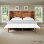 Rustic Classics Murphy Bed Stow Queen Size Murphy Bed Cabinet with Gel Memory Foam Mattress - Available in 4 Colours