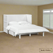 Rustic Classics Murphy Bed Stow Queen Size Murphy Bed Cabinet with Gel Memory Foam Mattress - Available in 4 Colours